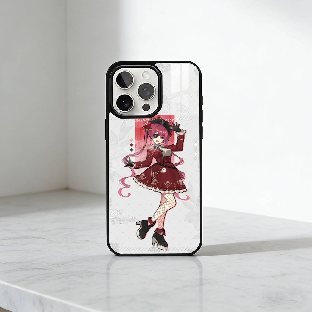 Чехол для телефона Houshou Marine с голографическим принтом для iPhone 17, 16, 15, 14, 13 Plus, Pro Max, магнитный, для беспроводной зарядки Magsafe