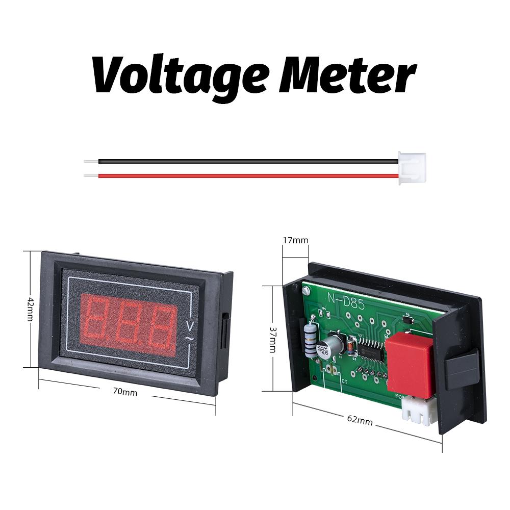 0.56'' Digital Voltmeter Ammeter AC 0-100A AC60-500V LED Display Voltage Current Meters Tester Detector