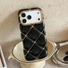Электролитический 3D чехол для телефона с алмазным узором для iPhone 17 16 15 14 13 12 11 Pro Max Мягкий ударопрочный силиконовый чехол для девушек