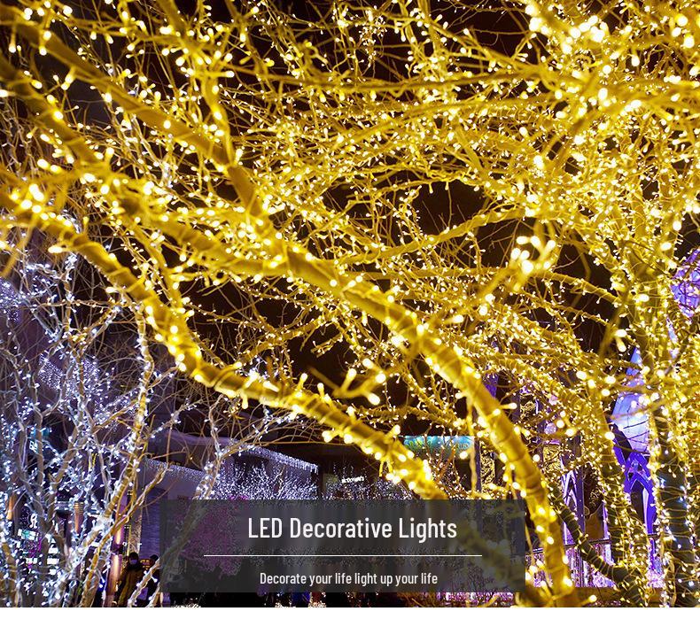 Outdoor LED Twinkling String Lights for Garden, Festival, Christmas, Wedding, Courtyard Decoration