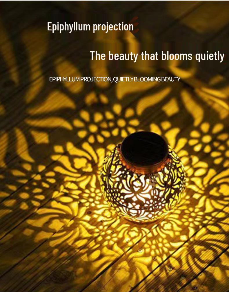 Эпифиллум Солнечный Кованый Металл Проекционный Свет – Наружное Садовое Светодиодное Атмосферное Освещение