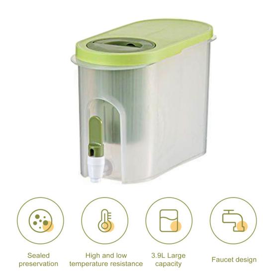 3,9 л кран для бутылки с холодной водой, диспенсер для напитков в холодильнике с широким горлом, герметичный диспенсер для напитков для лимонада, чая со льдом, соков для горячих холодных напитков