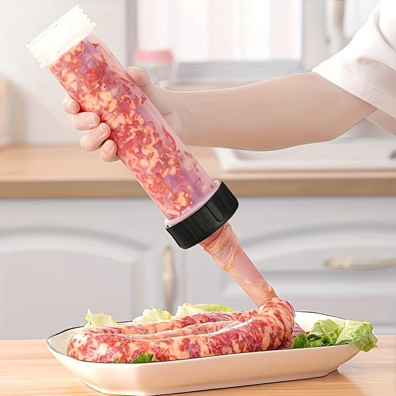 Durable Plastic Sausage Stuffer Tool - Handheld Sausage Maker for Homemade Sausages, Kitchen Gadget for Party Food Crafting