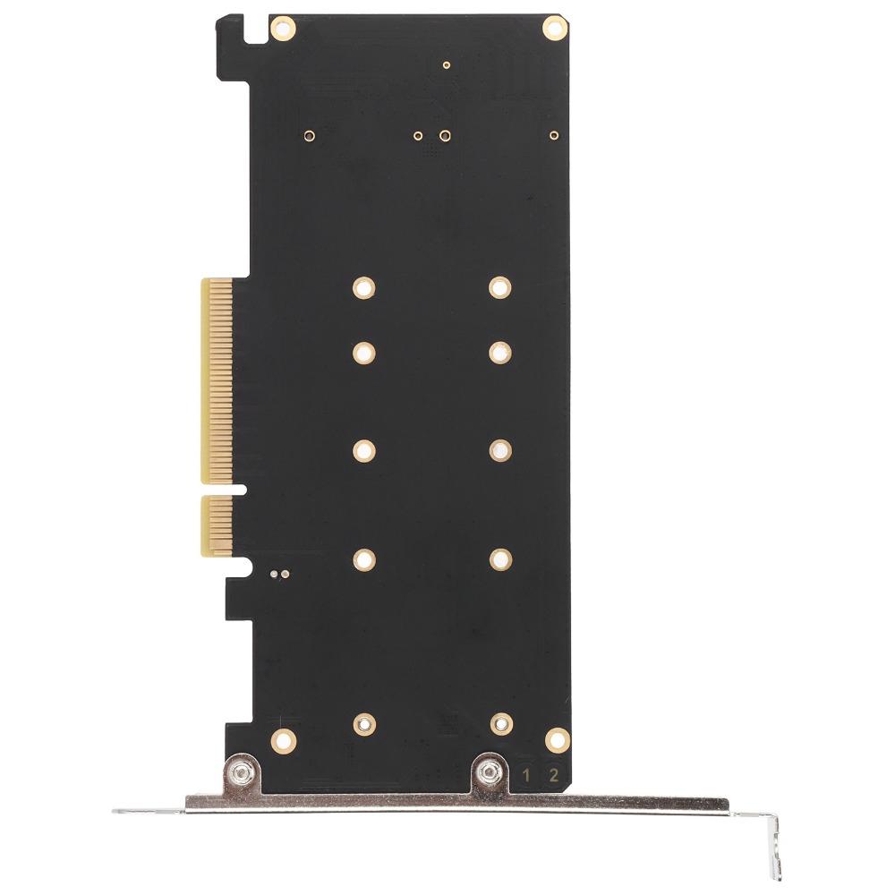 2 X 32Gbps M.2 SSD PCIE X8 M Key Hard Drive Converter Dual Port M.2 NVMe Adapter Card PC Upgrade