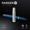 PARKER Parker Fountain Pen F Fine Nib 51 Teal Blue CT 2123509 Officially Imported Dual-Use,