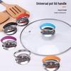 High-Temperature Resistant Stainless Steel Silicone Pot Lid Handle, Anti-Scald, and Portable