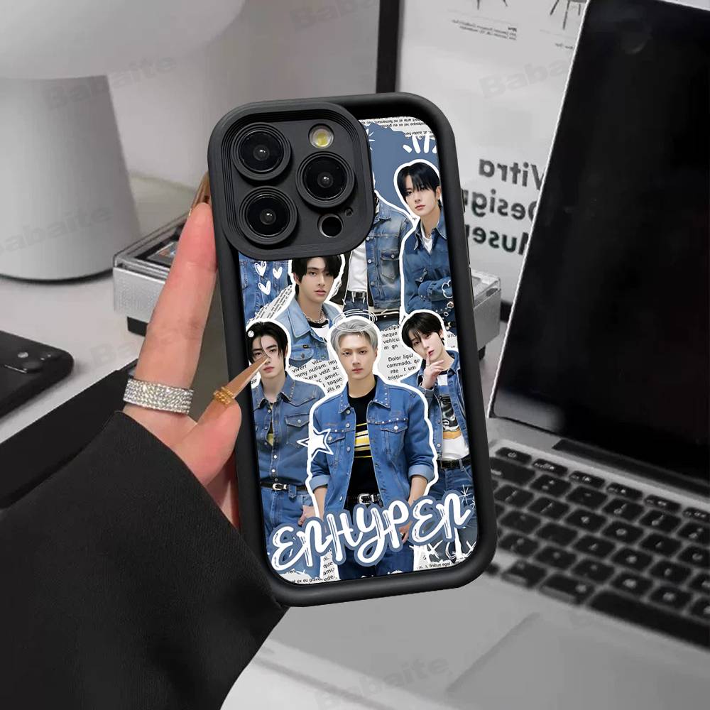 Корея E-Enhypenes Пение Для IPhone 17 16 15 14 13 12 11 Pro Max Plus Чехлы для Телефона