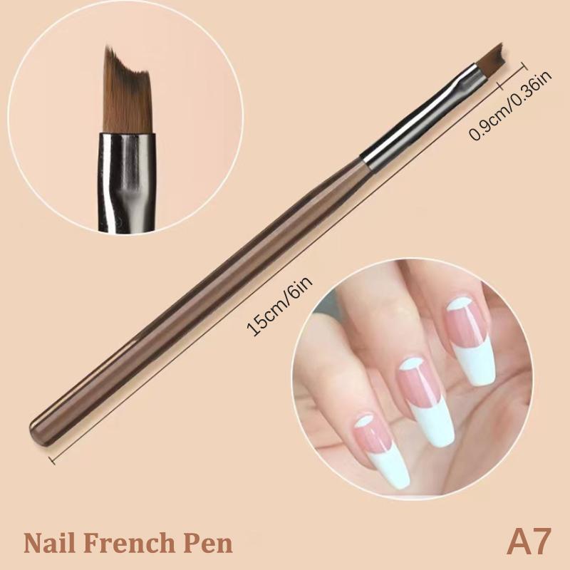 1Pcs Nail Pen Brush Sweep Pen Light Therapy Drawing Line Pen Gradient Pen Nail Brush