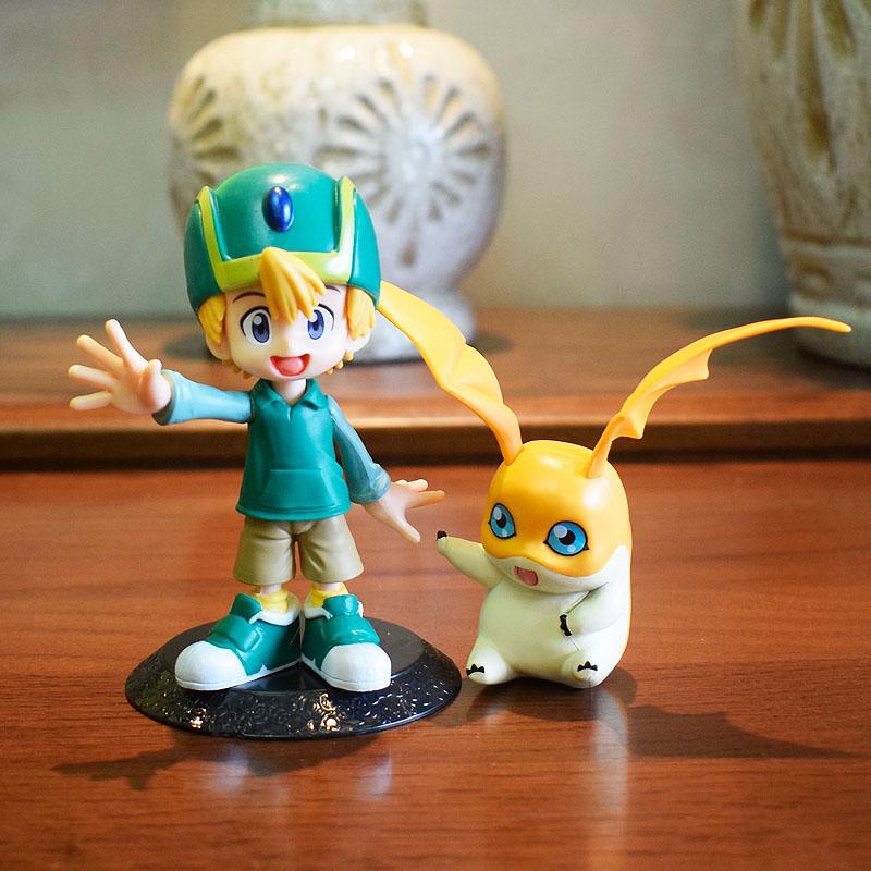 Digimon Adventure Figure Candy Toys Agumon Gabumon Patamon Gatomon Action Figure Model Collectible Doll Ornament
