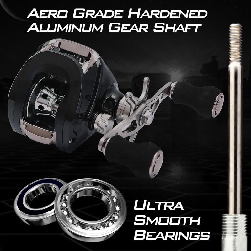 Рыболовная катушка для заброса наживки 18BB 6,3:1 Алюминиевая катушка с ЧПУ Легкая ультрагладкая рыболовная катушка