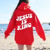 Худи Jesus Is King Христианская Вера Толстовка Иисус Спасает Мужчина Женщина Харадзюку Пуловер Топы Уличная Одежда