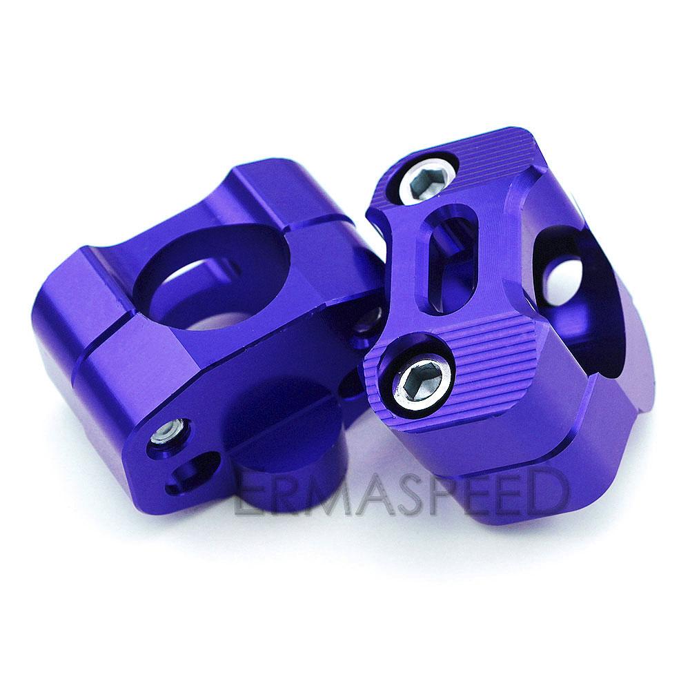 1 пара 1/8 "CNC алюминиевые стойки руля мотоцикла 28 мм регулируемые зажимы для толстого стержня, универсальные для мотоцикла