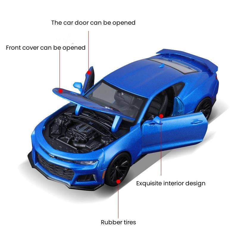 Maisto 1:24 Chevrolet Camaro ZL1 Alloy Alloy Sports Car Diecast Metal Scale Car Model Static Collection Childrens Toy Car Gifts