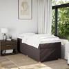 Maison Exclusive - Sommier à lattes de lit avec matelas Marron foncé 90x190 cm