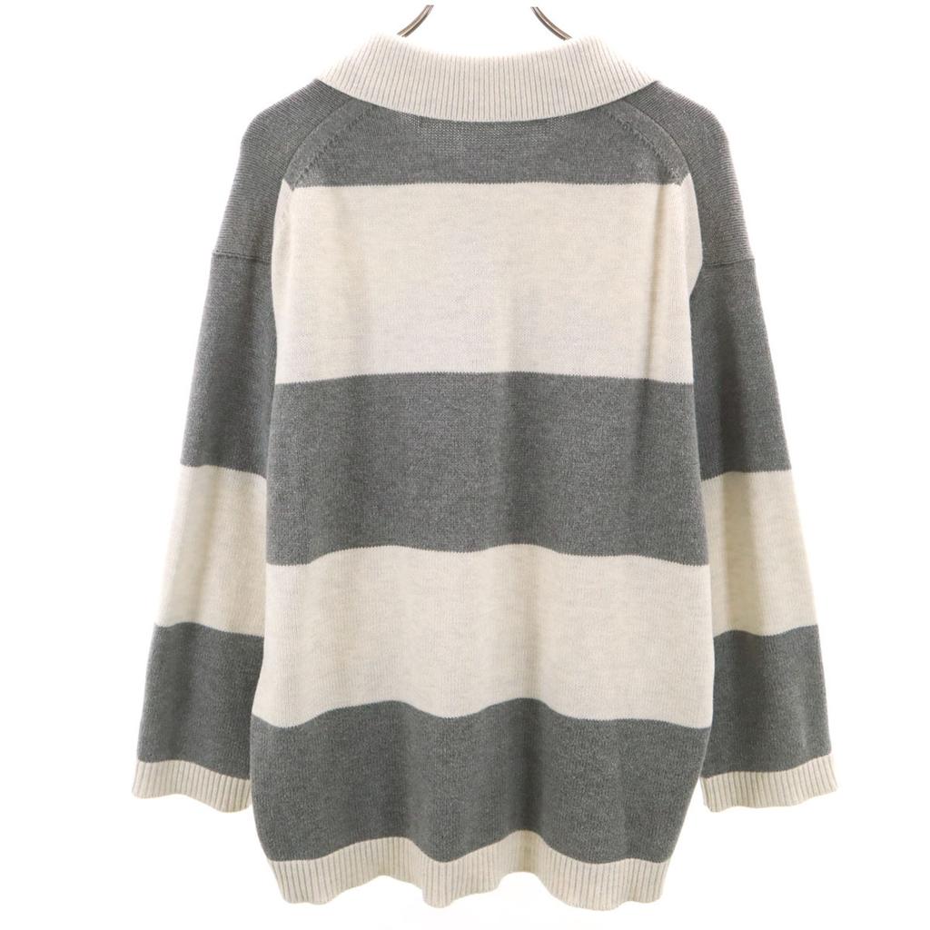 CITEN Border Pattern Long sleeve Polo knit FREE sweater United Arrows Women Used