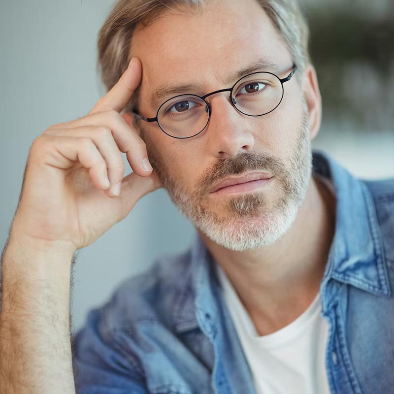 Denmark Men Small Round Eyeglasses Ultralight Small Face 130mm Glasses Frame Women Titanium Light Weight Spectacles Gafas New