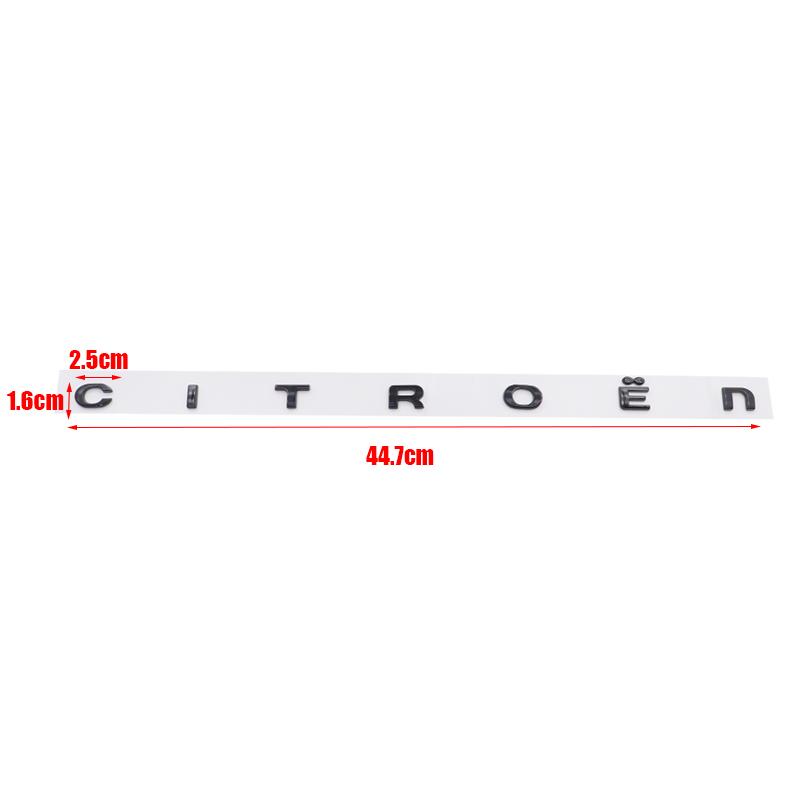 1pcs 3D Citroen ABS Car Rear Letter logo Rear Bumper tail door trunk sticker car rear Emblem sticker styling Accessories