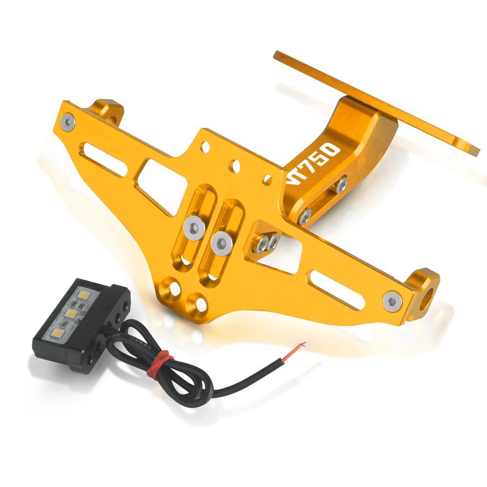 ДЛЯ HONDA VT750 PHANTOM VT750 SHADOW 2009 2010 2011-2017 Мотоциклетный держатель номерного знака с регулируемым углом наклона