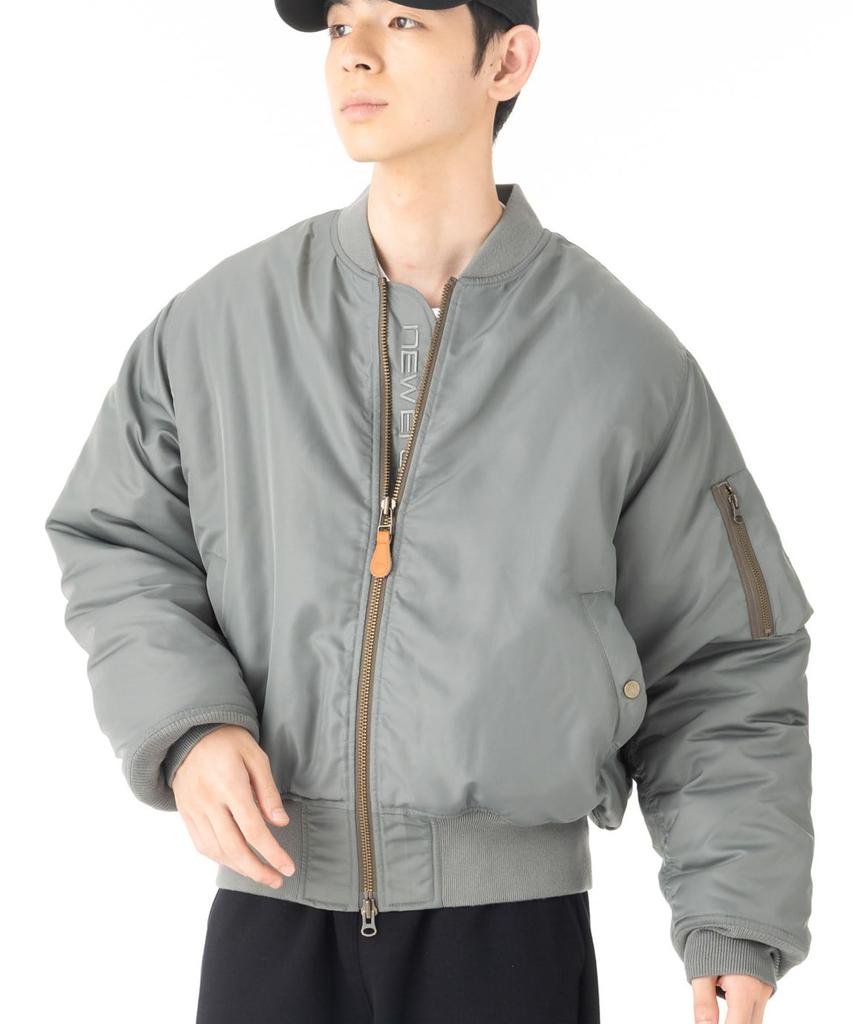 NEW ERA MA1 Nylon Bomber Jacket Olive 15129334 NER37A9249 Size L