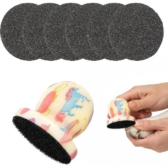 Dog Nail File, Nail File for Dogs, Dog Scratch Pad for Nails - 6 Pcs Replaceable Filing Discs for Effective and Gentle Nail Care, Pet Grooming Tool