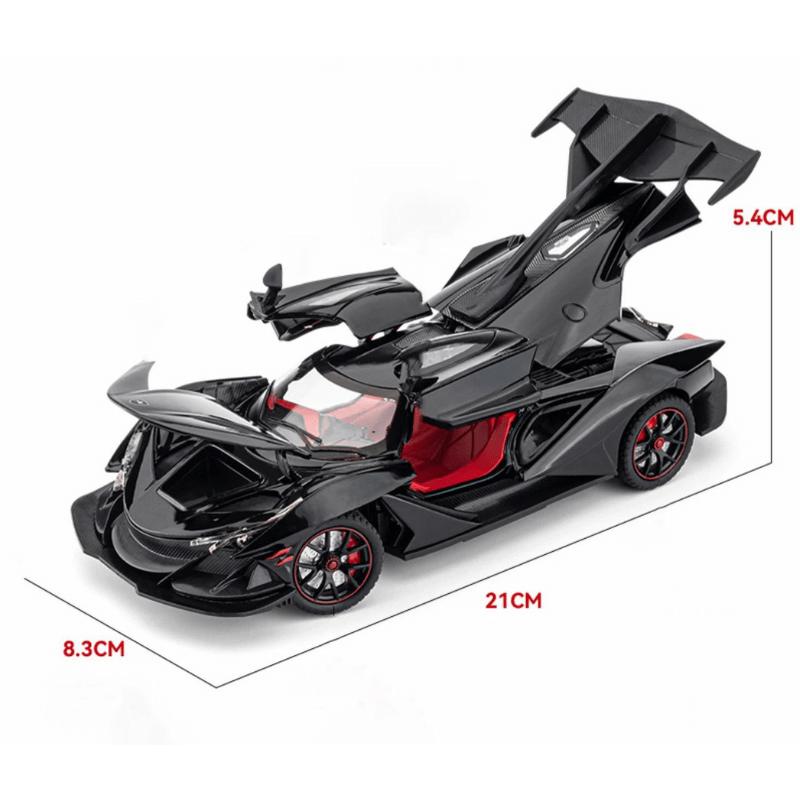 1/24 Scale Apollo IE Intensa Emozione Diecast Car Model Simulation Sound Light Gift