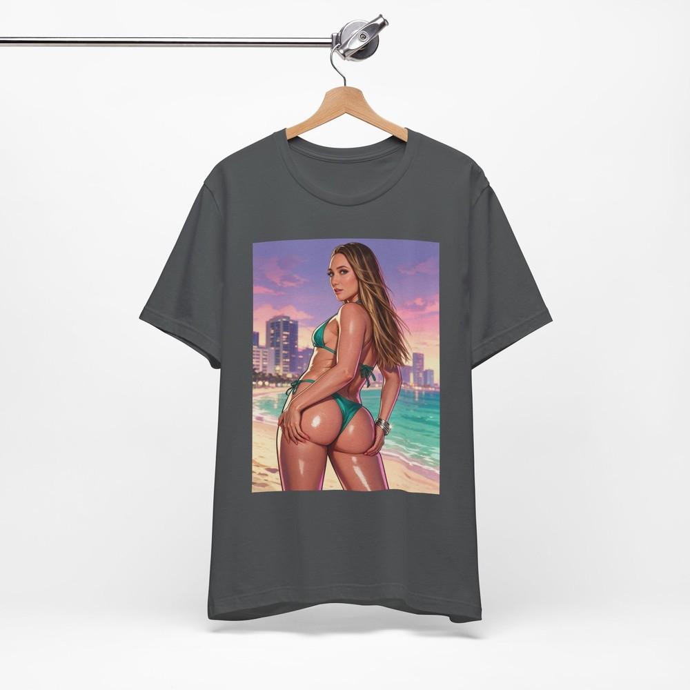 Aj Applegate Bikini Pinup T-Shirt | GTA 6 Graphic Streetwear Print Tee