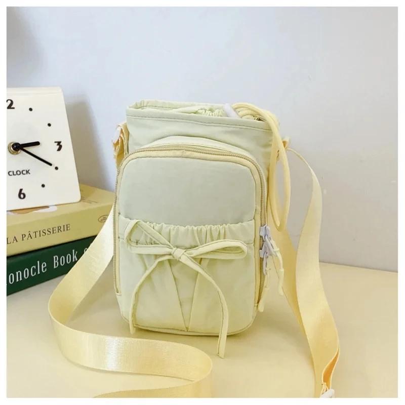 New Lightweight Crossbody Phone Bag Outdoor Sports Cycling Bag Water Bottle Holder Travel Bag Knot Design