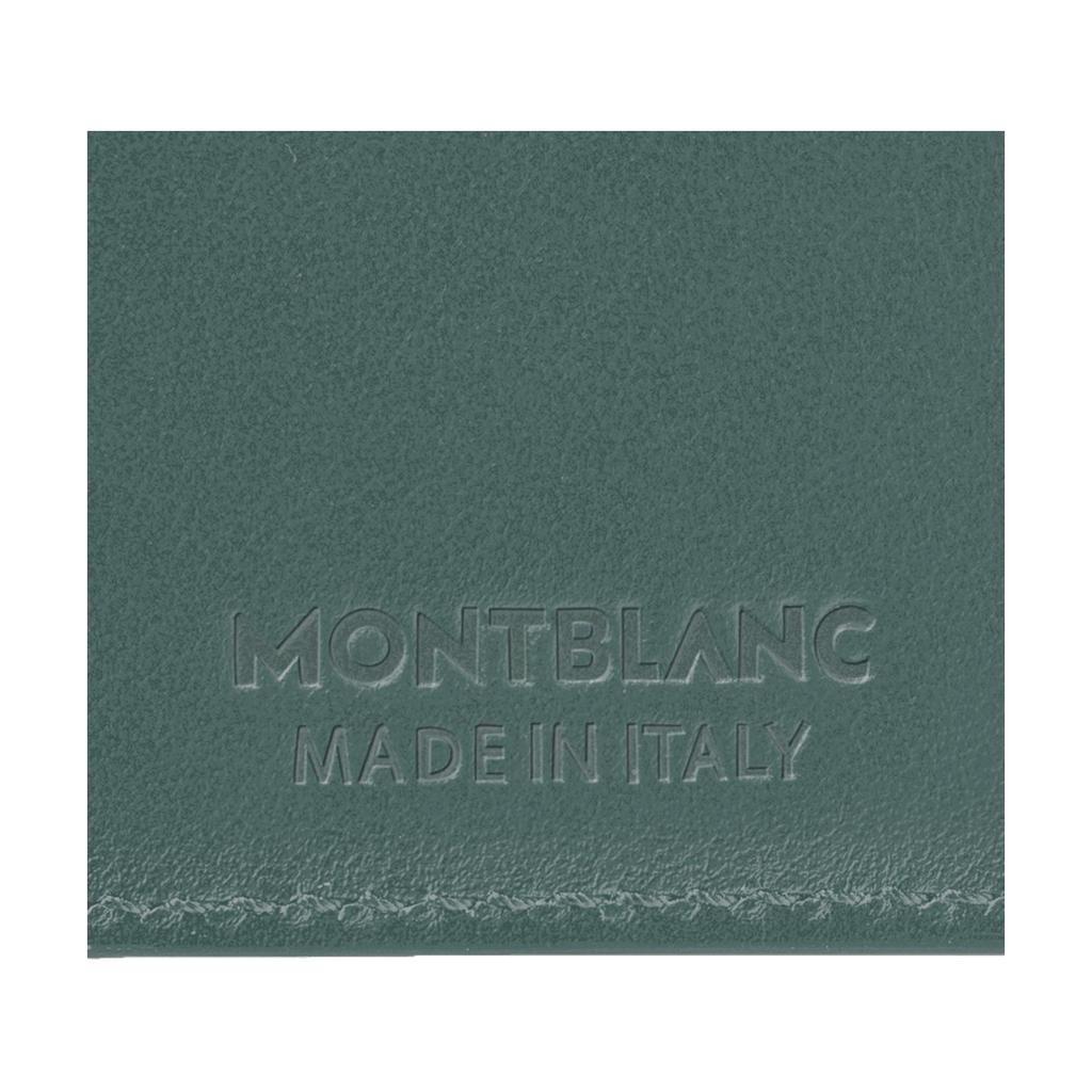Montblanc Серия Style 3.0 Двойное сложение Кошелек-портмоне Мужской кошелек Грецкий орех-Зеленый MB198065