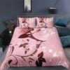 Romantic Butterfly Girl Duvet Cover 3D Fairy Girl With Wings Bedding Set King For Girls Women Couple Animals Floral Quilt Cover