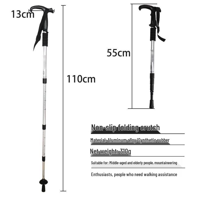 ML Unisex Folding Aluminum Trekking Pole