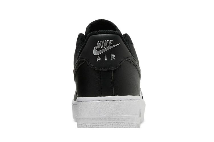 Мужские кроссовки Nike Air Force 1 Low '07 PRM Черный Белый Металлический Серебристый Черный/Белый/Металлический Серебристый