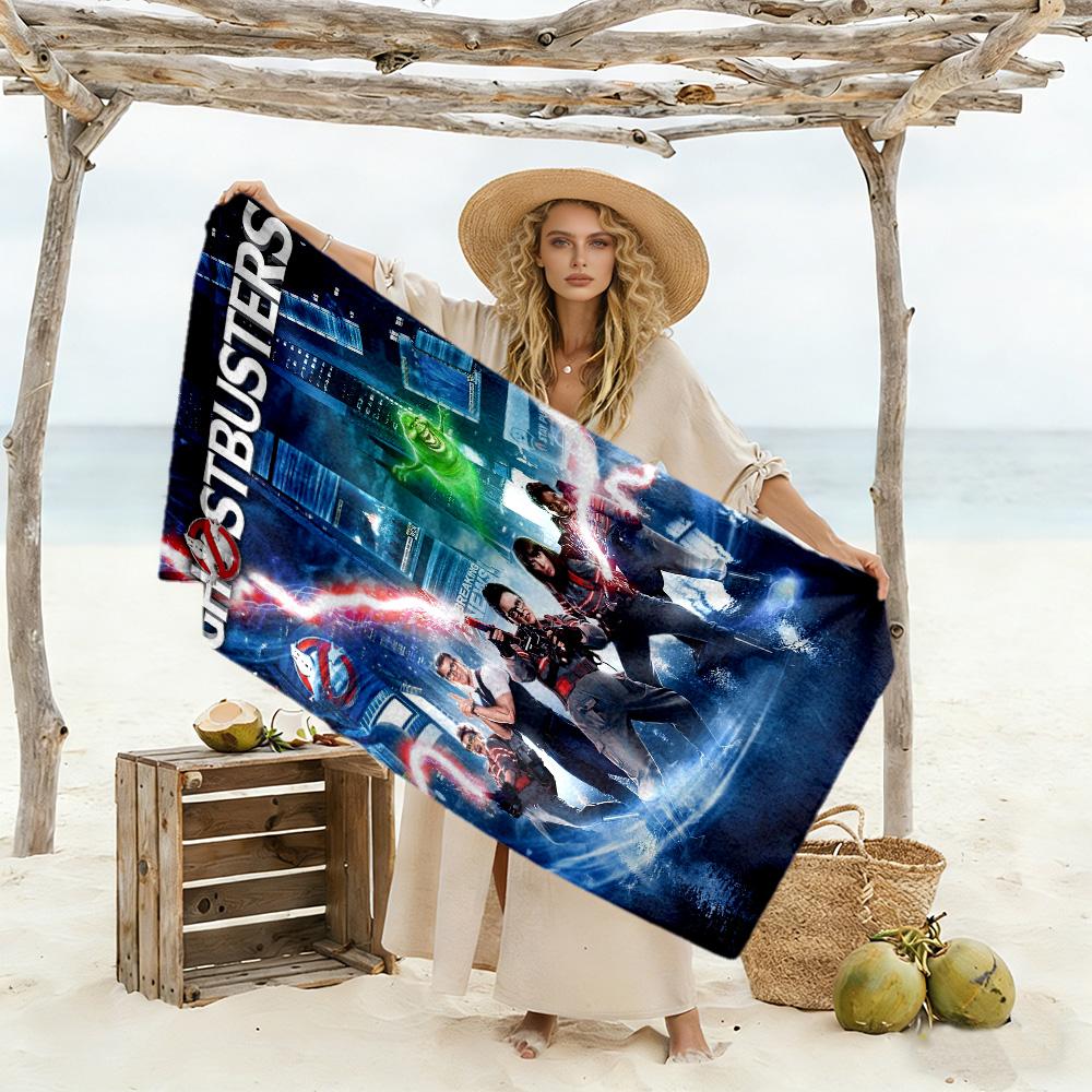 Ghostbusters Beach Towel Super Soft & Absorbent Comfortable Lightweight