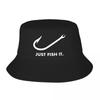 Женская модная летняя панама для рыбалки Just Fish It, унисекс, для улицы, защита от солнца, рыбацкая кепка