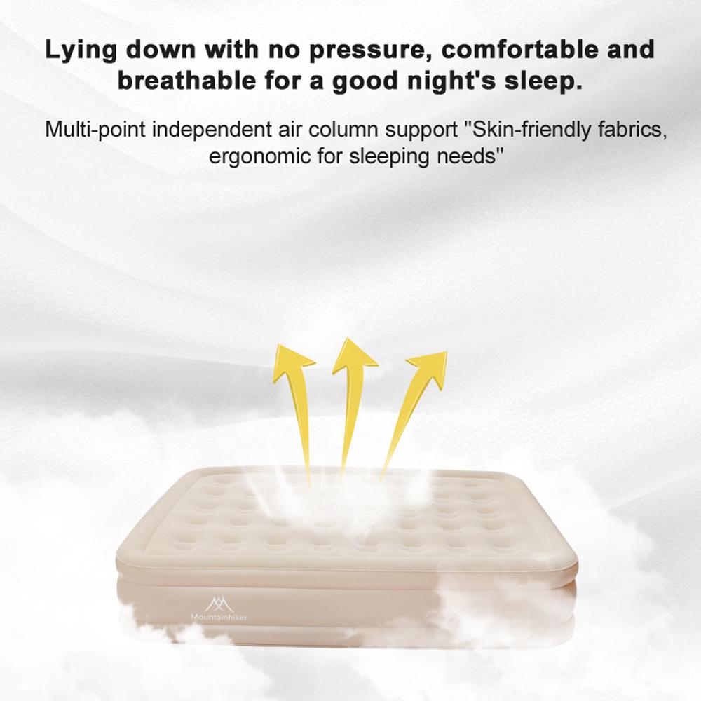 Надувная кровать для кемпинга, пикника, самостоятельного вождения, для путешествий, портативный мягкий надувной матрас, высокий