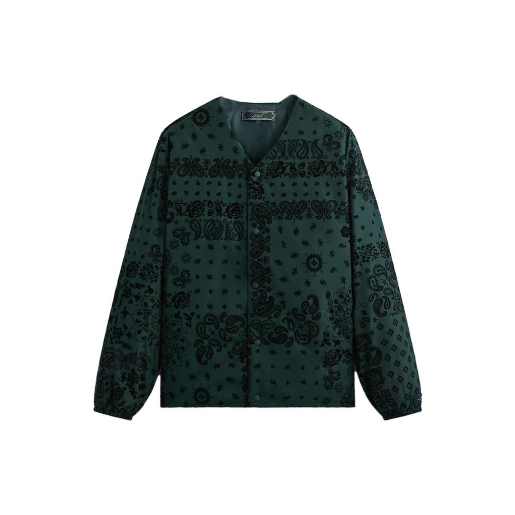 Kith Winfield Quilted Liner Stadium Unisex Tops Green KHM010492-302