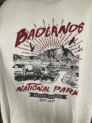 Винтажная футболка унисекс с изображением группы Badlands Band, Национальный парк, Южная Дакота, размеры S-5XL