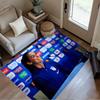 Dynamic Soccer Legend Action Carpet Suitable for Game Room Balcony Outdoor Decorate room Anti-slip Rug Decorate Offices