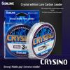 Sunline Sangsai CRYSINO 100м Crystal Edition Карбоновый поводок для морской и лодочной рыбалки