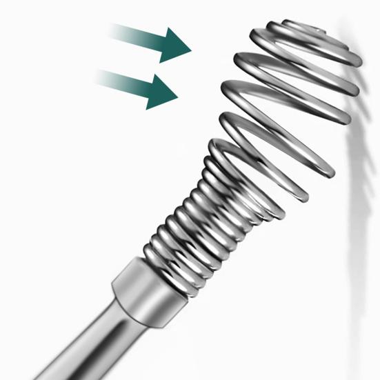 Набор из 6 предметов для чистки ушей из нержавеющей стали, спиральные инструменты для чистки ушей с чехлом из искусственной кожи, домашний набор для ухода за ушами для дома и путешествий