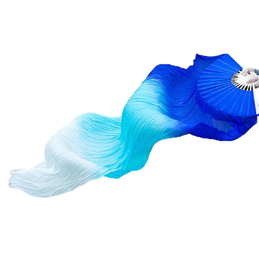 Профессиональный искусственный шелк веер для танца живота элегантный длинный веер для любителей танцев учителей студентов 150 см