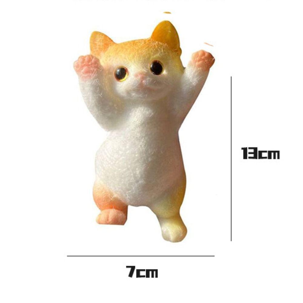 Медленно отскакивающая игрушка для кошек, игрушка-фиджет для кошек, игрушка-кошка, сенсорные игрушки