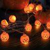 Led HalloweenPumpkinLantern String Atmosphere Decoration Battery BoxGhost Festival SmallPumpkin Colorful Lights