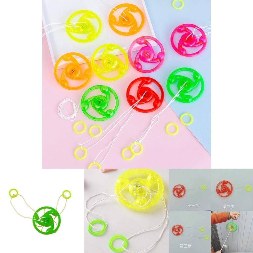 Traditional Jbbr Light-up Pull Cord Gyro Flashing Plastic Toy For Children Students And Collectors