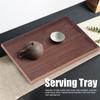Matte Tea Tray Solid Wood Fruit Tray Sturdy Build Wooden  Tray  Afternoon Tea
