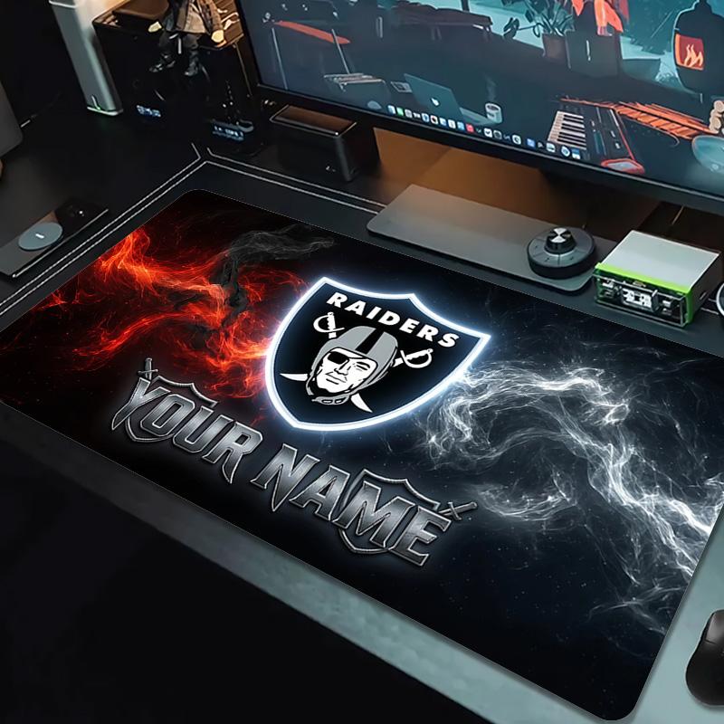 Las Vegas Raiders Print Cushion Non-slip Laptop Tablet Big Mousepad XXL Mat Mini PC Playmat With Lock edge