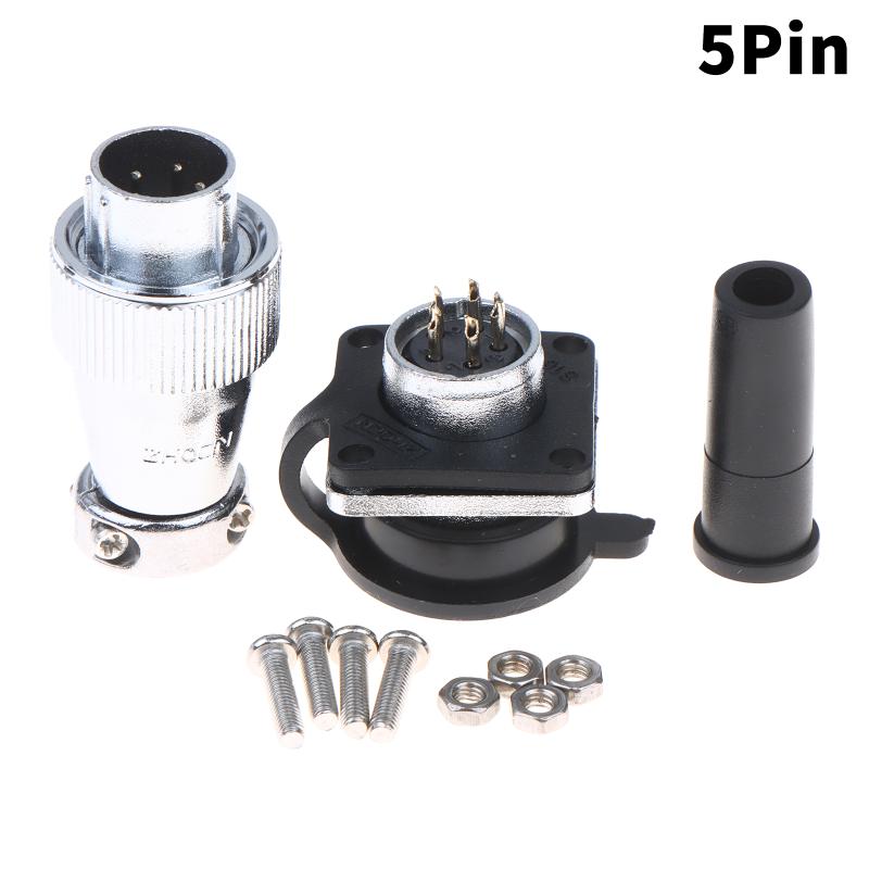 Aviation Connector Set Heavy Duty Metal Shell Multi-Pin Design Vibration Resistant for Industrial Wiring Agricultural Machinery