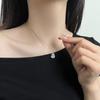 Серебряный кулон-тыква S925 для женщин - Модный китайский стиль, Классический дизайн, Популярен на Xiaohongshu, Универсальная цепочка на ключицу
