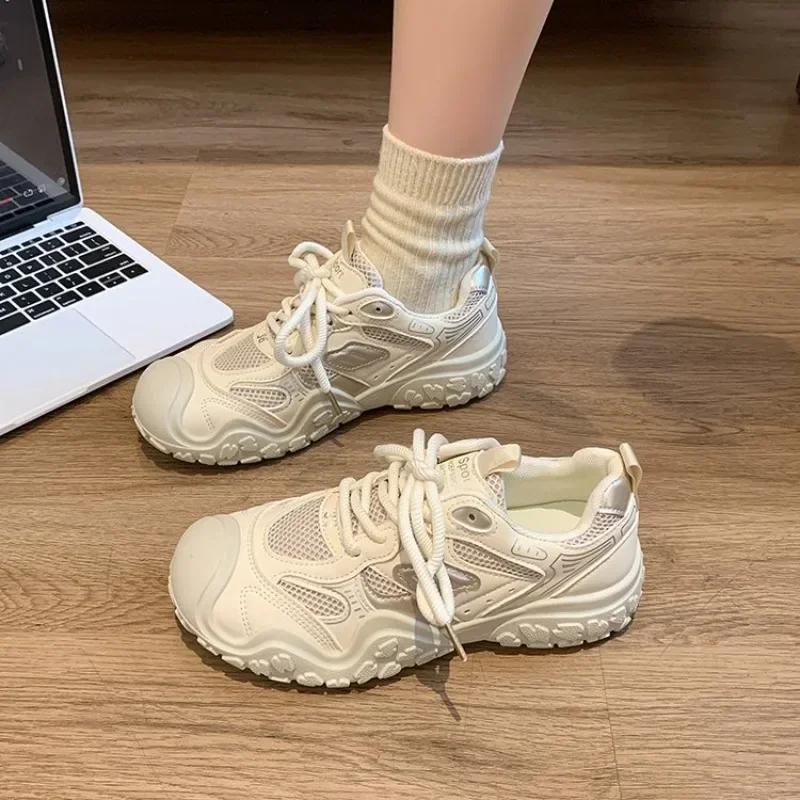 Мода 2024 года, новые, высокие, внешний вид, иностранный стиль, удобные, нескользящие, дышащие, спортивные, износостойкие женские туфли Zapatillas De Mujer
