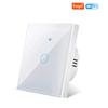 Умный WiFi выключатель ЕС Настенный сенсорный выключатель света 220В Не требуется нейтральный провод Tuya Smart Life Работает с Alexa Google Home 1/2/3 клавиши
