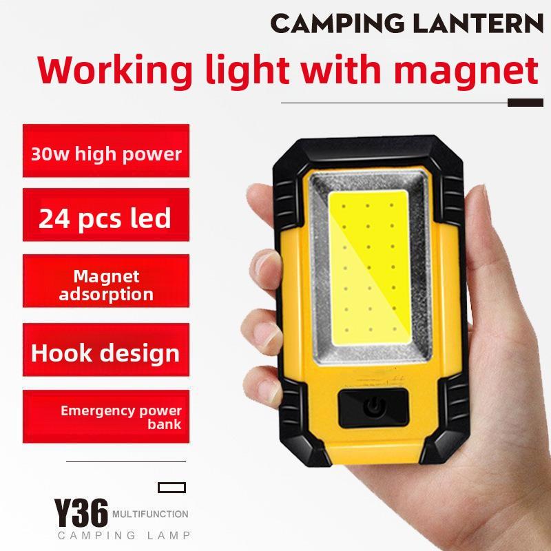 COB Magnetic-Suction Auto Repair Light Work Lamp Rechargeable Multi-Function High-Brightness IP20 Rated 3.7V Outdoor Use